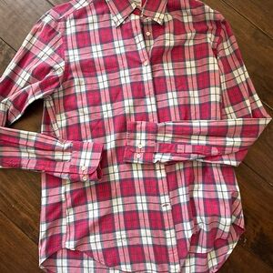 Vintage Gant Men's Red Madras Plaid Shirt 👕 1970’s